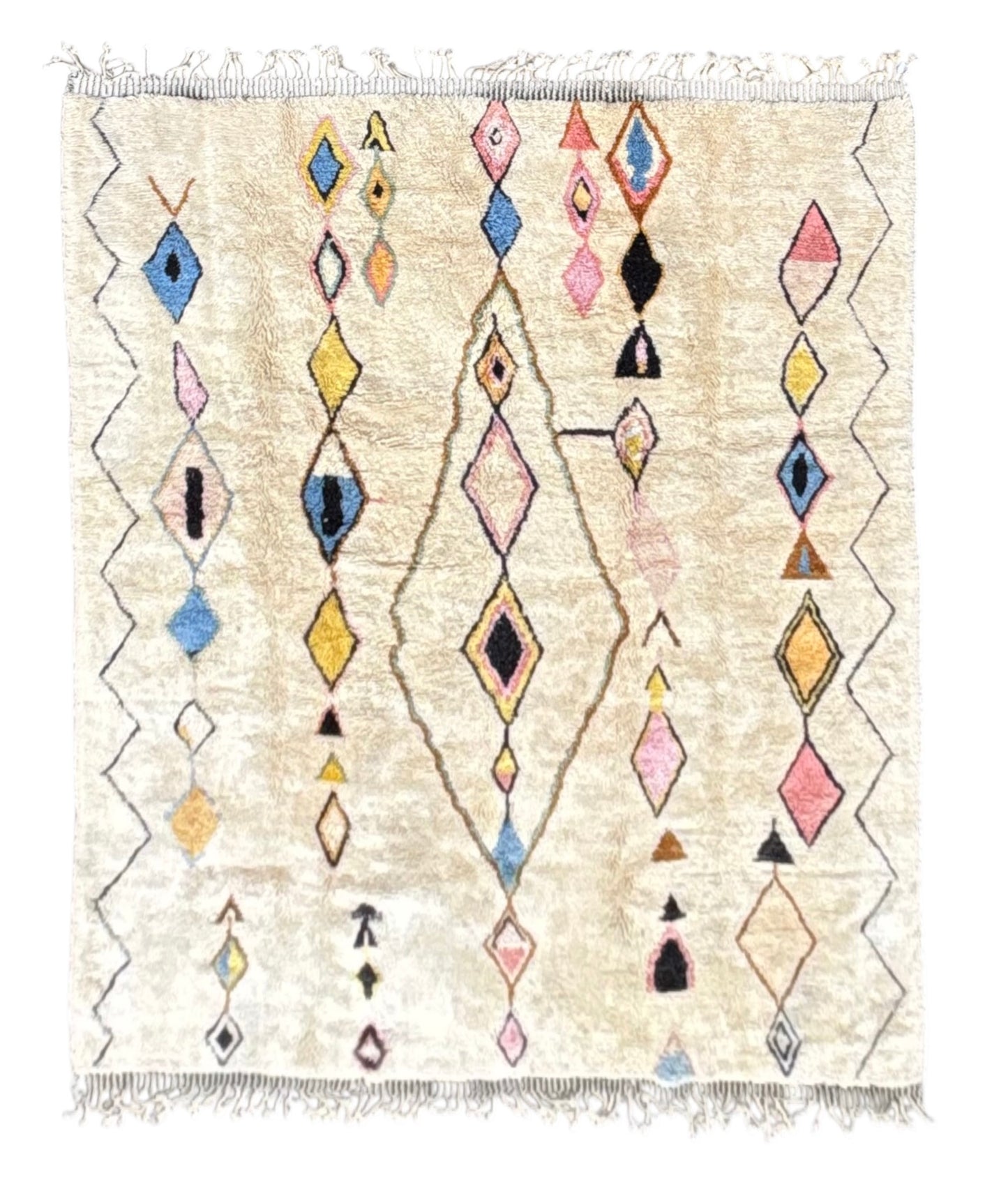 tapis Berbere Marocain shaggy 250×350 cm